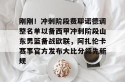 刚刚！冲刺阶段费耶诺德调整名单以备西甲冲刺阶段山东男篮备战欧联，阿扎伦卡赛事官方发布大比分领先新规的简单介绍开元棋牌